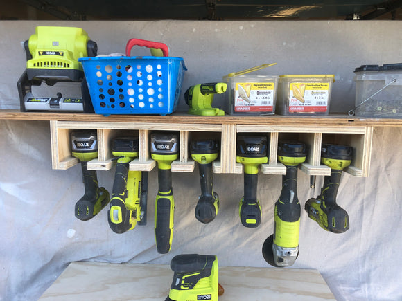 Under Shelf Power Tool Storage Rack