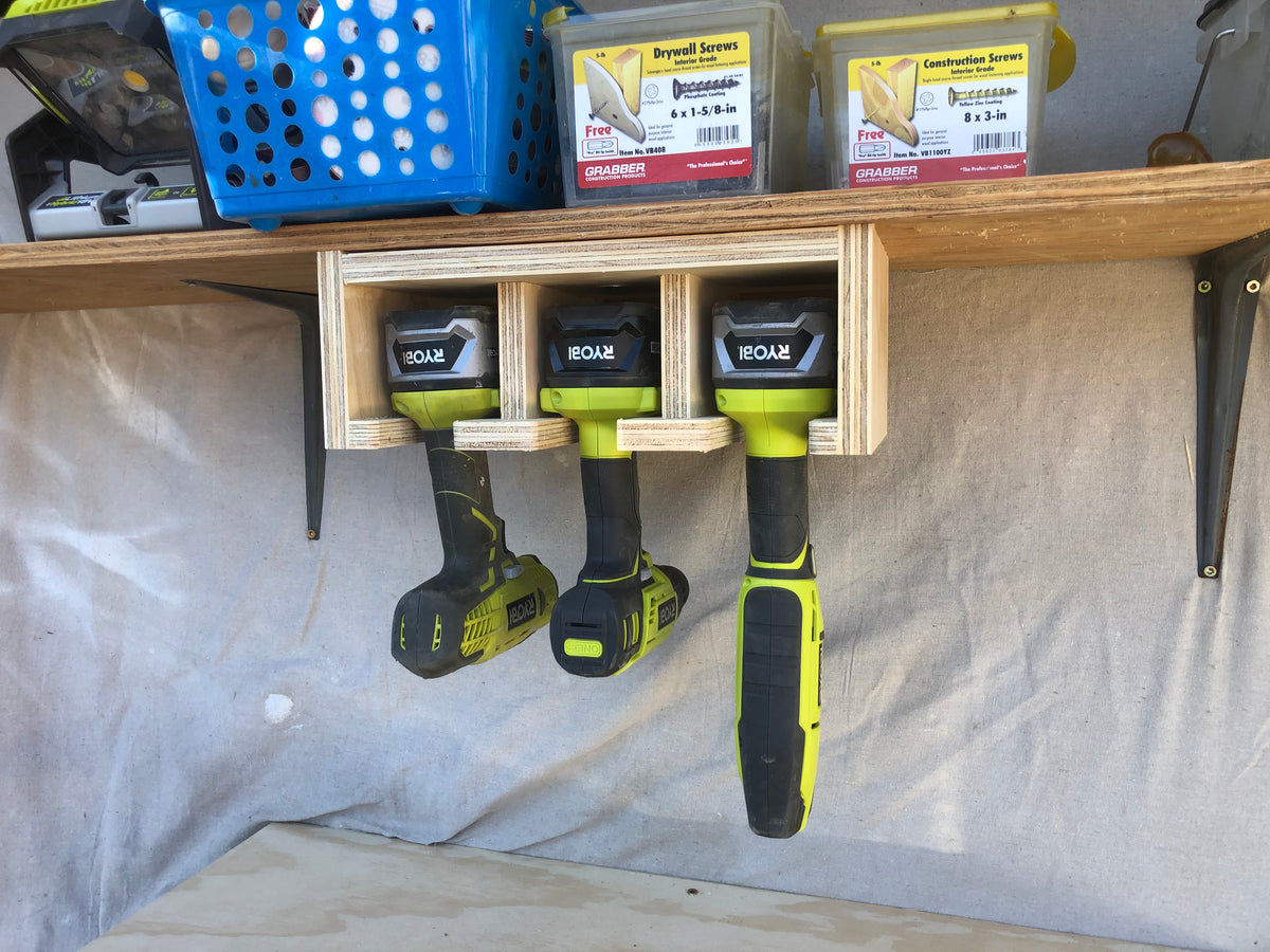 3 Tool Battery Powered Tool Storage UNDER SHELF Unit – Harford Durable  Products