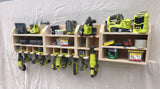 5 Tool Battery Powered Tool Storage Unit, 4 Tool Battery Powered Tool Storage Unit with COMBO and Medium Shelf