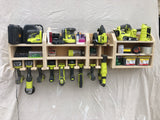 4 Tool Battery Powered Tool Storage Unit,  3 Tool Battery Powered Tool Storage Unit with COMBO and Medium Shelf