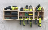 4 Tool Battery Powered Tool Storage Unit with COMBO and Medium shelf